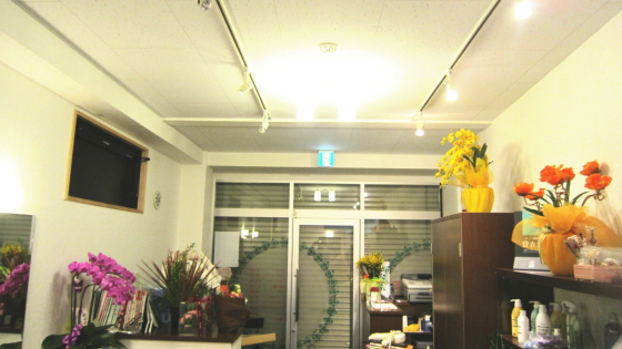 内装工事完了後の店内